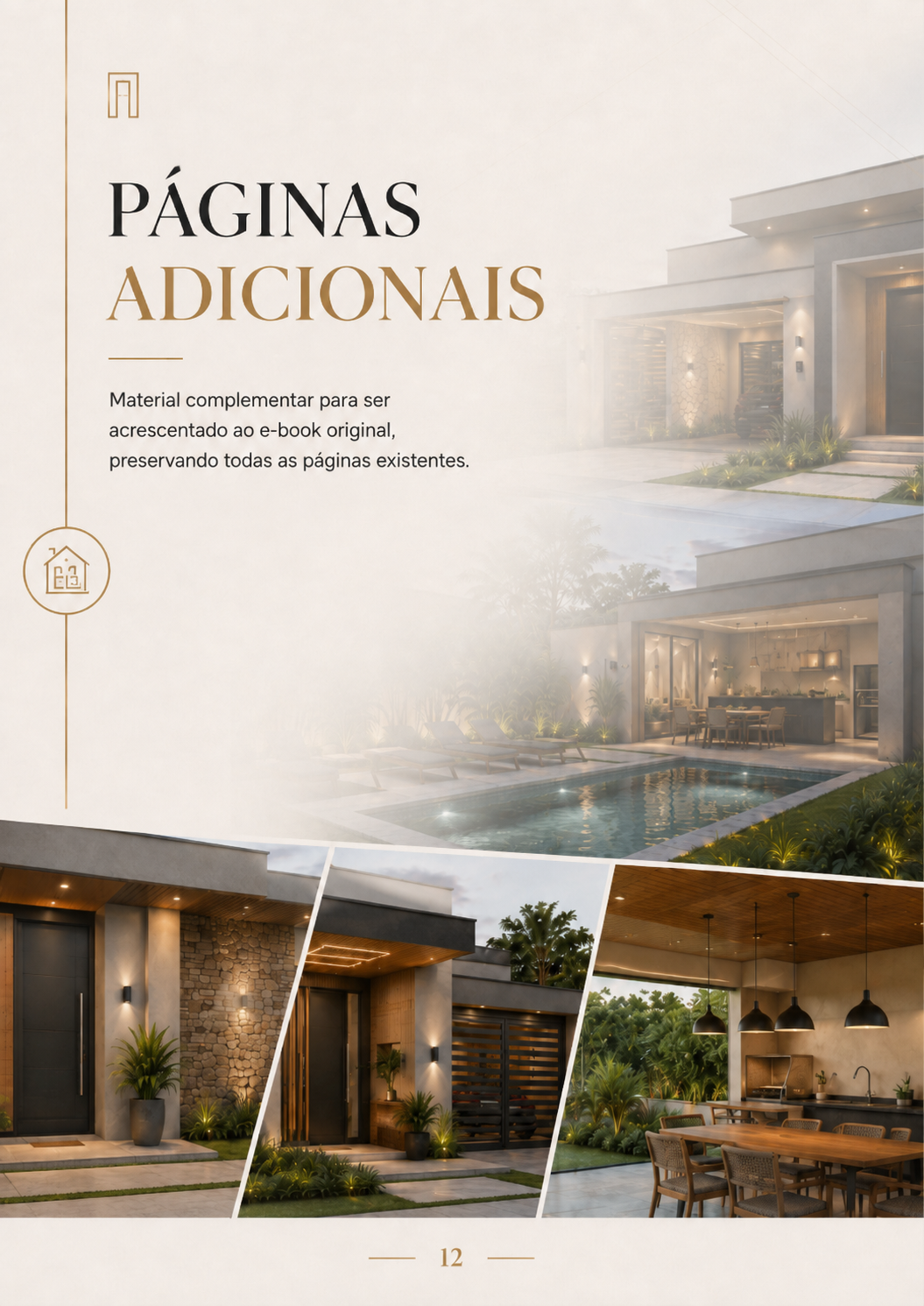 Páginas adicionais com perspectivas do projeto